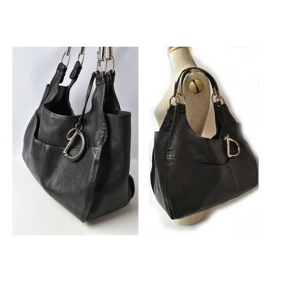Dior  Handbag Black Christian - Picture 1 of 13